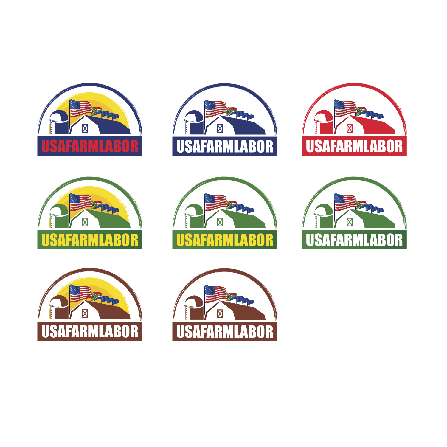 Logo Design by sam's design for USAFARMLABOR | Design #3508597