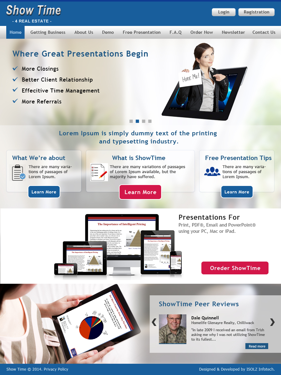 Web Design by ISOLZ INFOTECH for Dundarave Technologies Inc. | Design #3404138