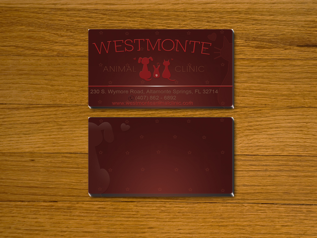 Business Card Design by prabir for Westmonte Animal Clinic | Design #3415088