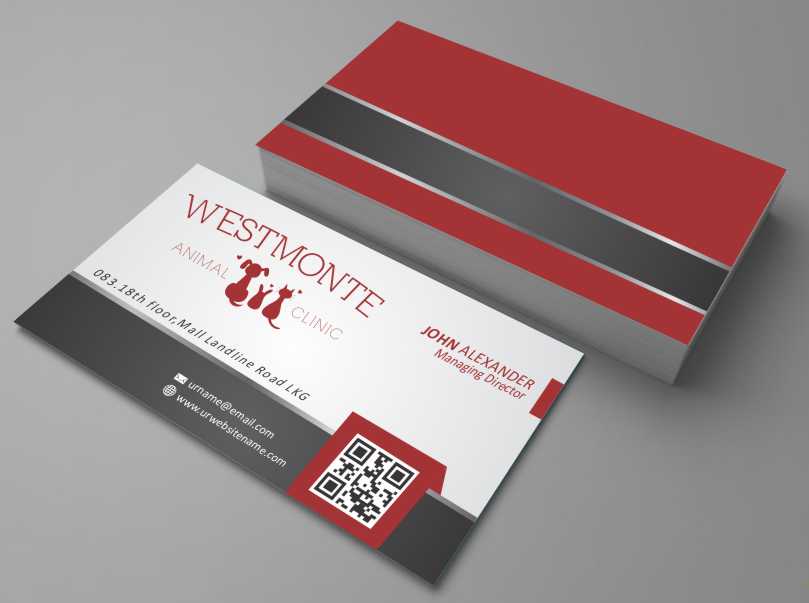 Diseño de Tarjeta de Presentación por AwsomeD para Westmonte Animal Clinic | Diseño #3371366