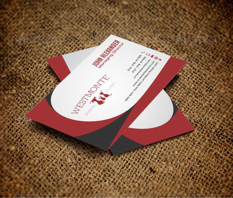 Diseño de Tarjeta de Presentación por AwsomeD para Westmonte Animal Clinic | Diseño #3371370