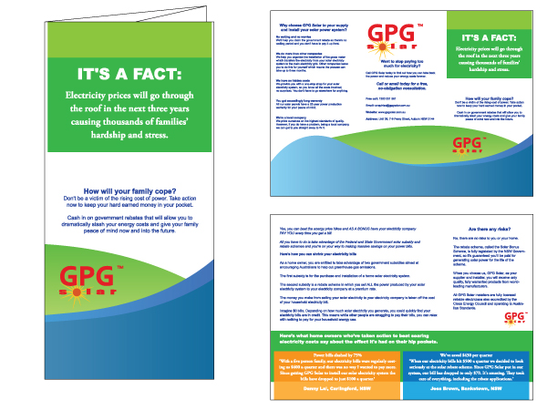 Flyer-Design von Star Blue Design für GPG Solar | Design #82249