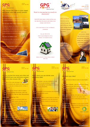 Design de Flyer par Muhammad Jafar Syed pour GPG Solar | Design #83920