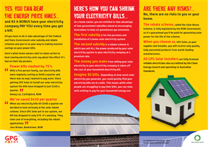 Diseño de Flyer por Tony Walker Graphics Limited para GPG Solar | Diseño: #84331
