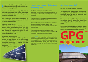 Diseño de Flyer por Nadia Du plessis para GPG Solar | Diseño: #84539