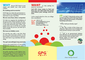 Diseño de Flyer por katzeline para GPG Solar | Diseño: #82801