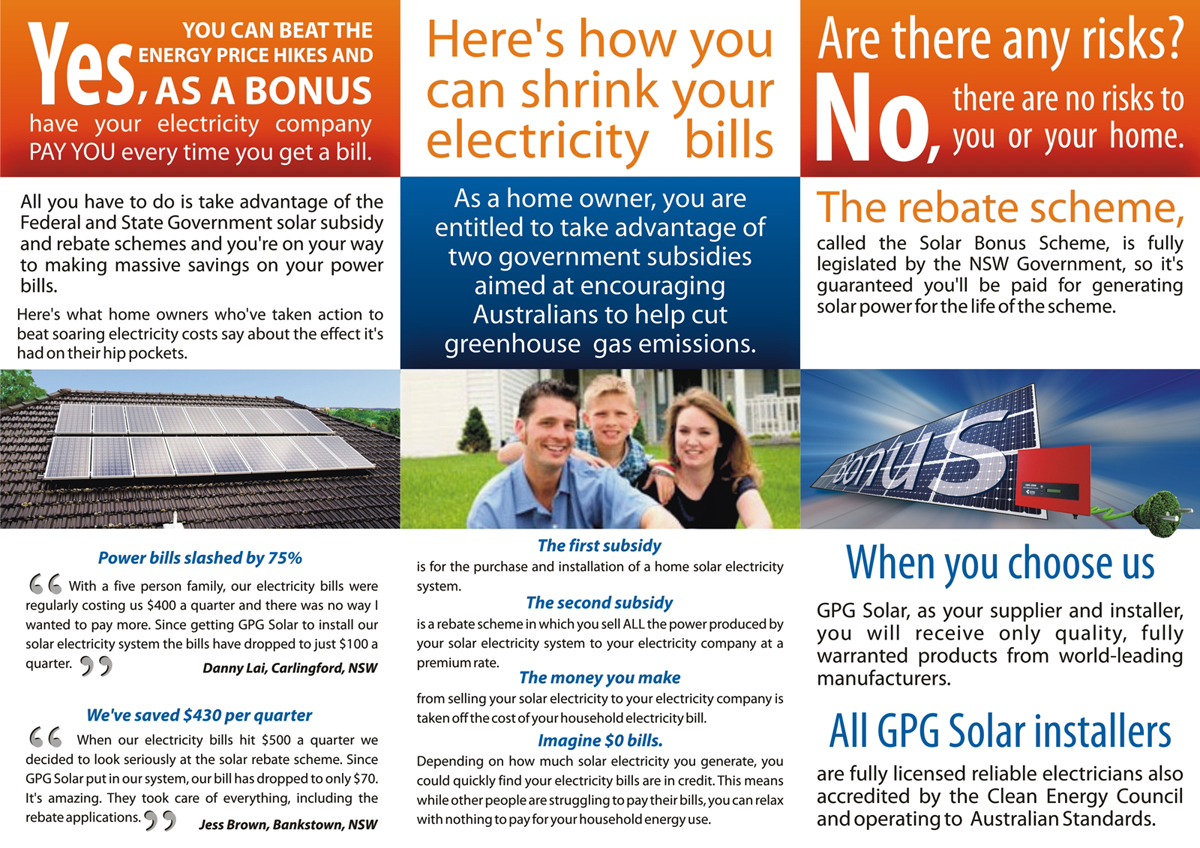 Flyer-Design von Richy Moya für GPG Solar | Design #84935