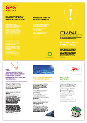 Design de Flyer par blink pour GPG Solar | Design #82630
