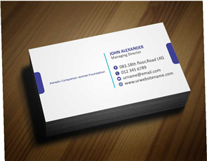 Business Card Design by AwsomeD for Xanadu Companion Animal Foundation | Design: #3371400