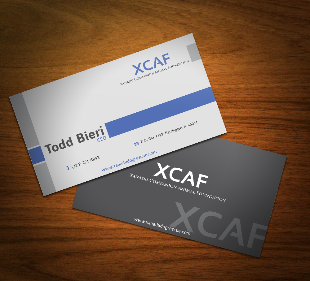 Visitenkarten-Design von hesan für Xanadu Companion Animal Foundation | Design #3406052