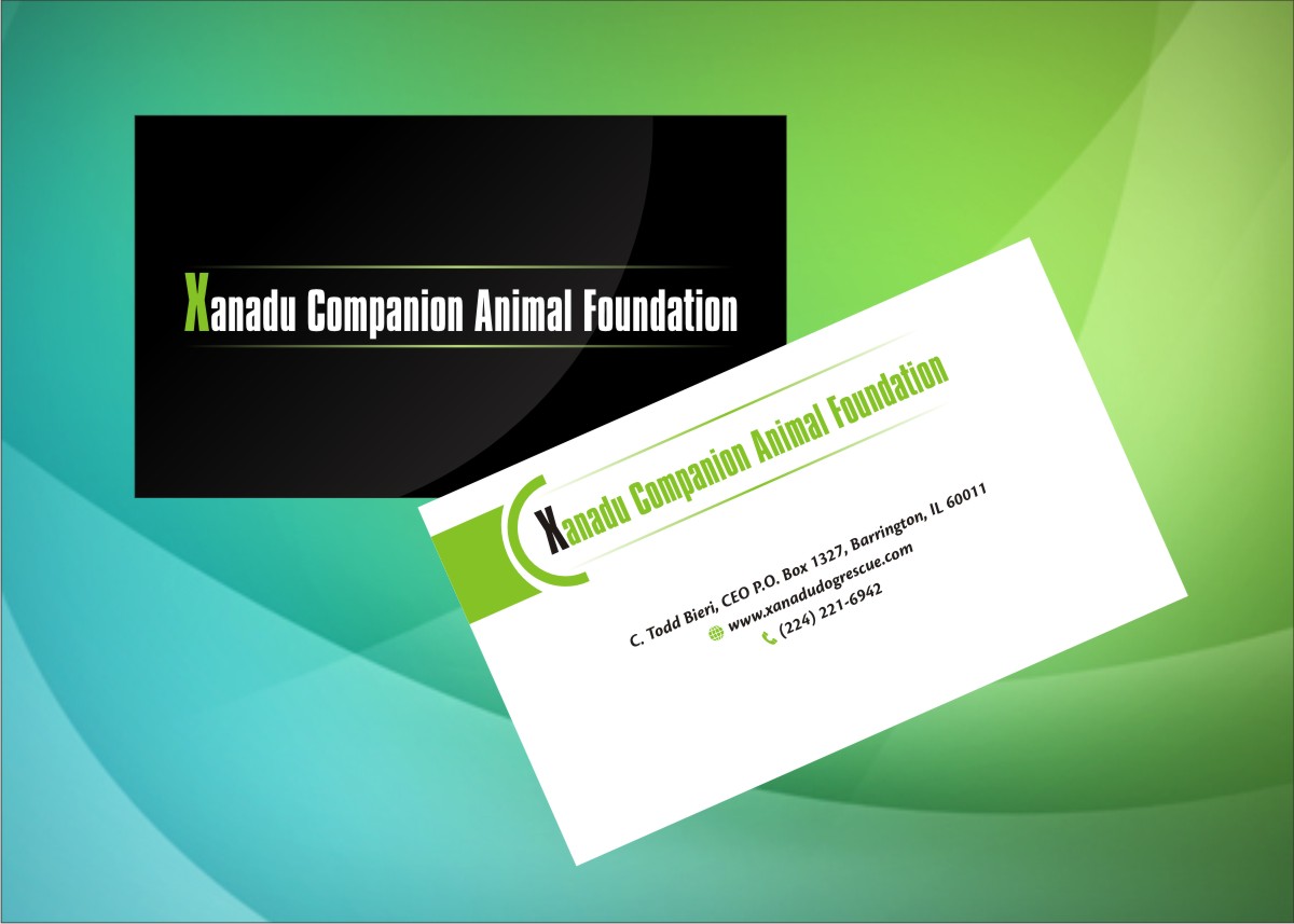 Design de Carte de Visite par Anil pour Xanadu Companion Animal Foundation | Design #3406226