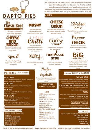 Menu Design by Michael Davies for this project | Design: #836705