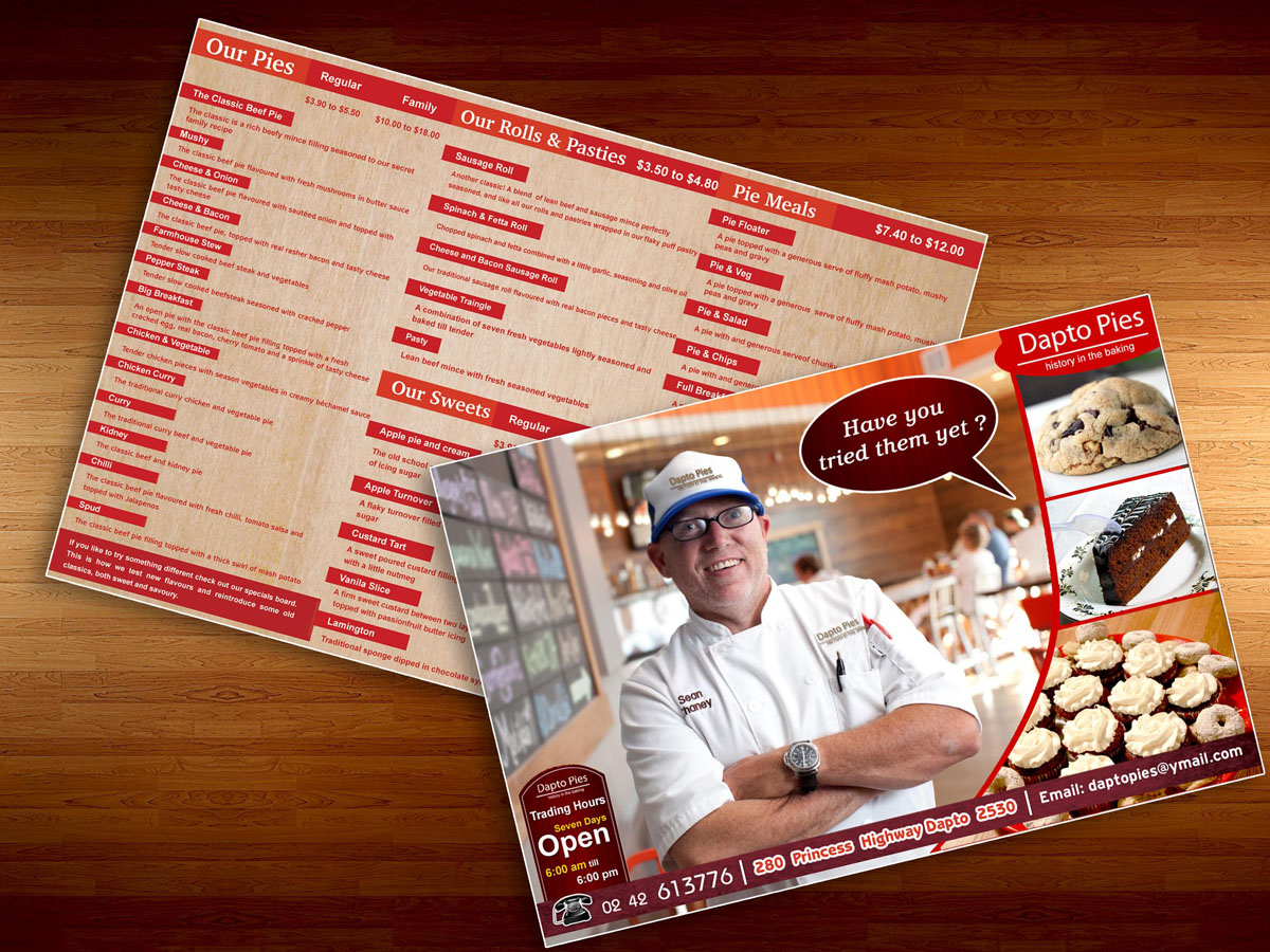 Menu Design by vinodsingh for this project | Design #842047