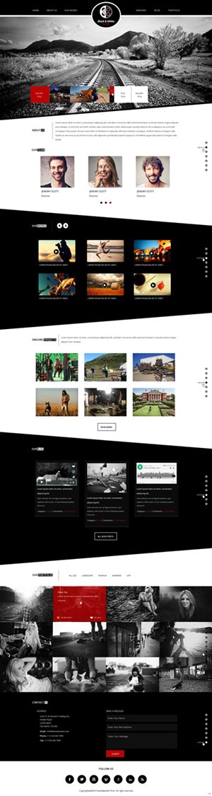 Wordpress Design by pb for Black & White Films | Design: #3382754