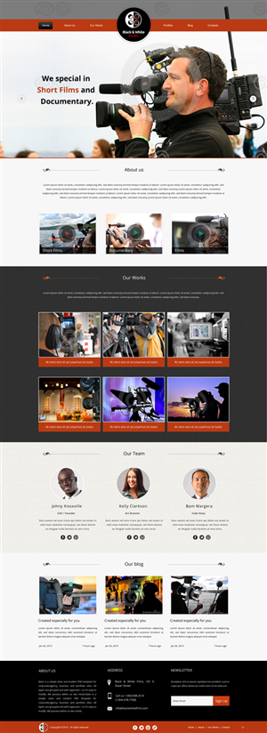 Wordpress Design by pb for Black & White Films | Design: #3382765