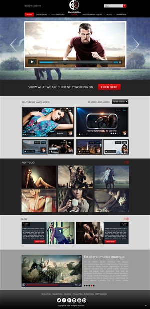 Wordpress Design by pb for Black & White Films | Design: #3382790