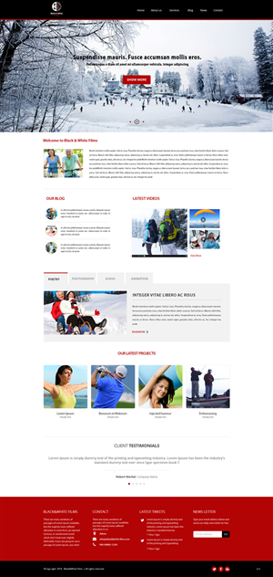 Wordpress Design by pb for Black & White Films | Design: #3387295