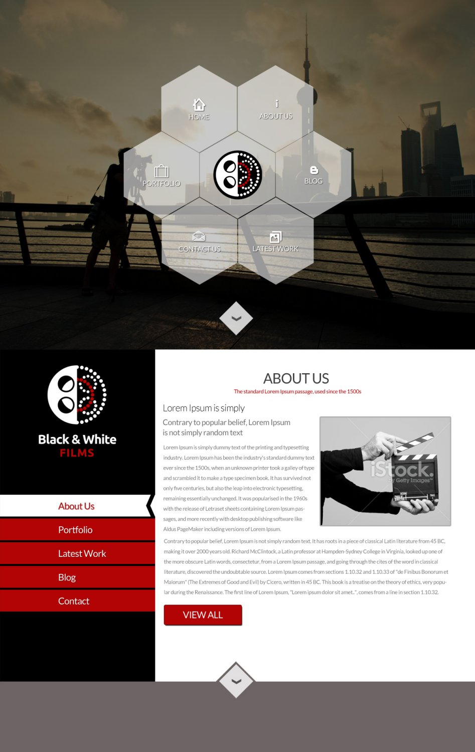 Wordpress Design by TechWise for Black & White Films | Design #3391912