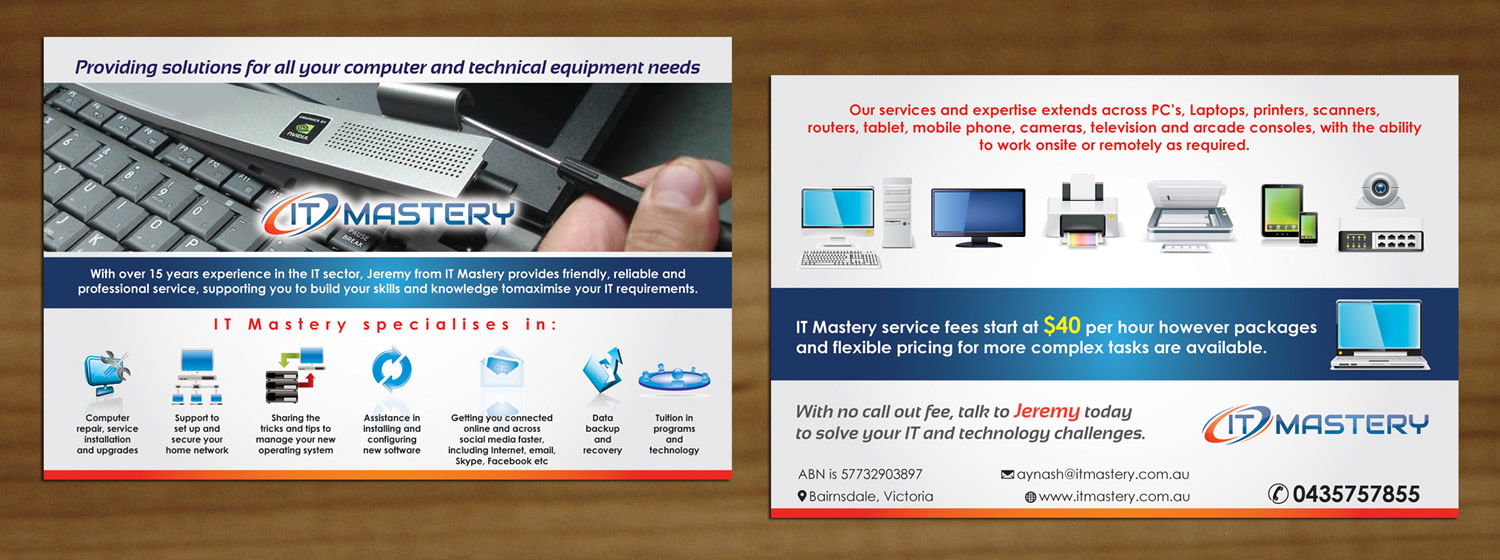 Flyer Design by Sbss for IT Mastery | Design #3413659