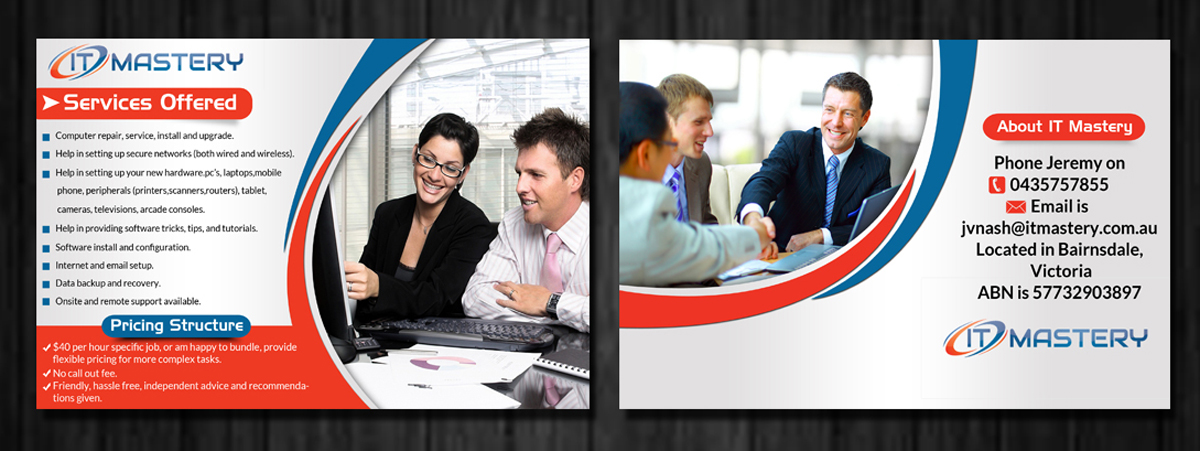 Flyer Design by ESolz Technologies for IT Mastery | Design #3390228