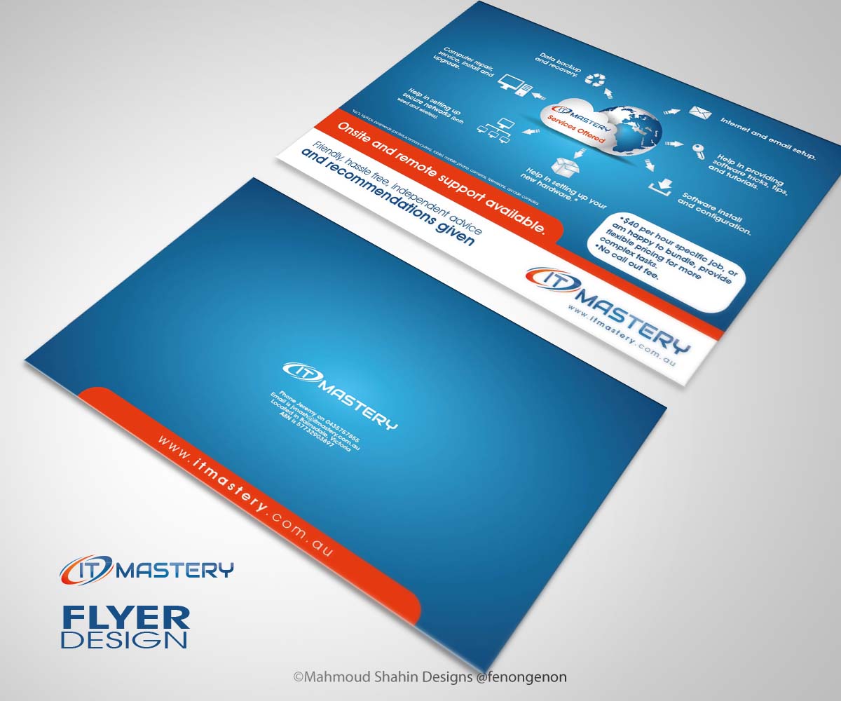 Flyer-Design von Mahmoud Shahin für IT Mastery | Design #3390225