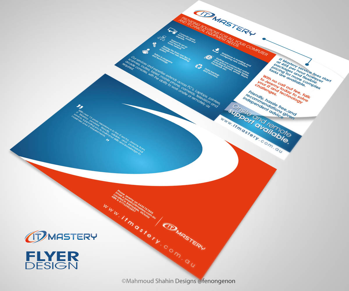 Diseño de Flyer por Mahmoud Shahin para IT Mastery | Diseño #3403976