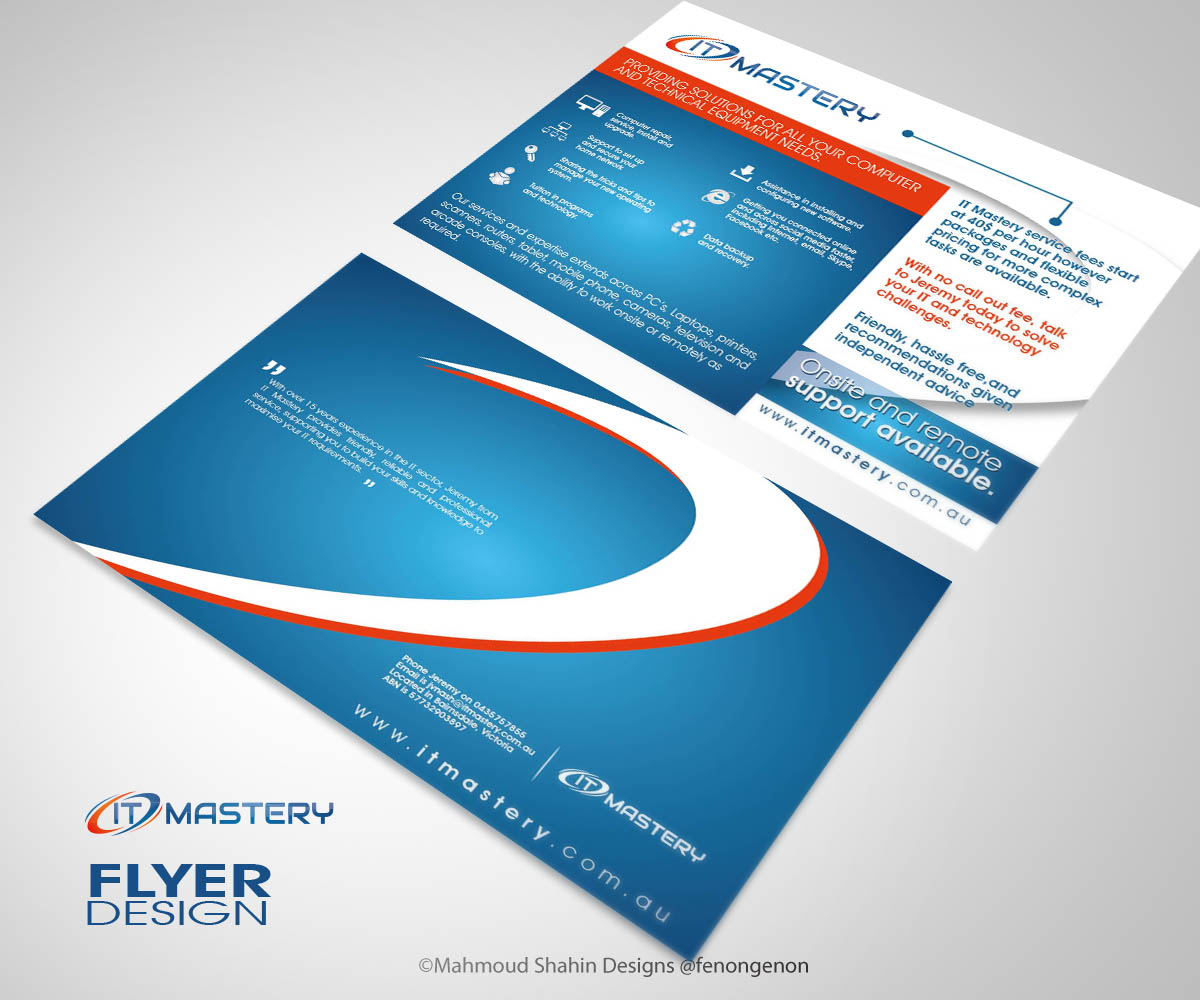 Diseño de Flyer por Mahmoud Shahin para IT Mastery | Diseño #3403986