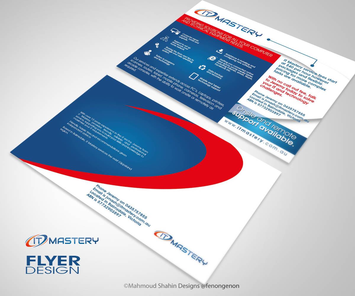 Diseño de Flyer por Mahmoud Shahin para IT Mastery | Diseño #3419050