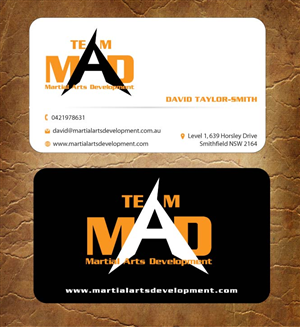 Business Card Design by Sandy1155 for Martial Arts Development | Design: #3374478