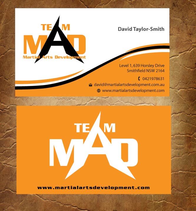 Business Card Design by Sandy1155 for Martial Arts Development | Design #3374551
