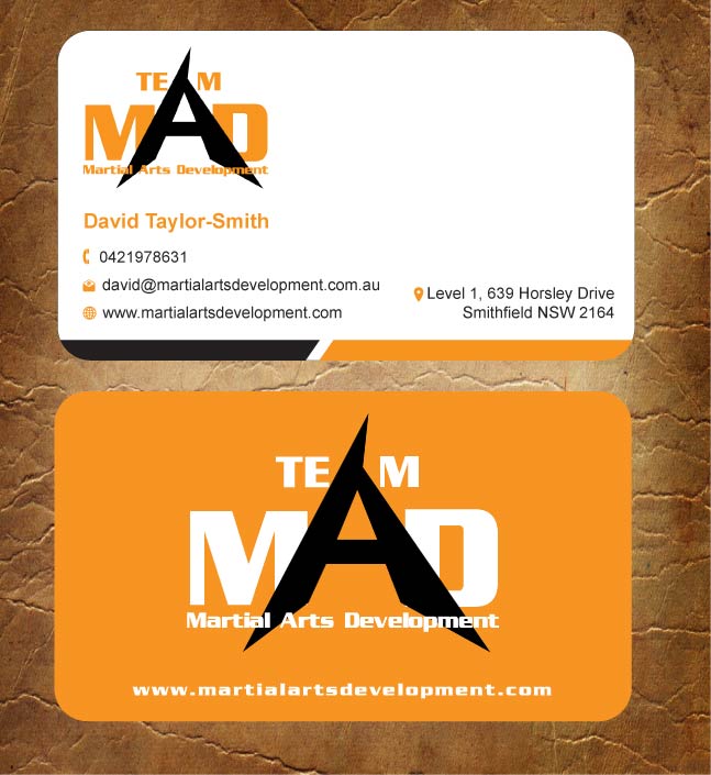 Business Card Design by Sandy1155 for Martial Arts Development | Design #3374698