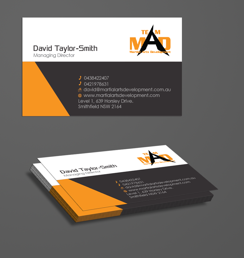 Business Card Design by kousik for Martial Arts Development | Design #3375052