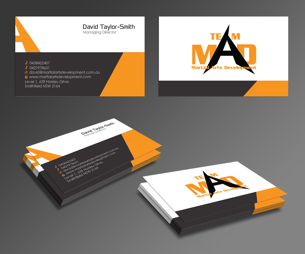 Business Card Design by kousik for Martial Arts Development | Design #3378148