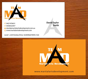 Business Card Design by Joy16589 for Martial Arts Development | Design: #3374636
