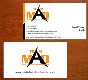 Business Card Design by Joy16589 for Martial Arts Development | Design: #3374659