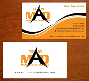 Business Card Design by Joy16589 for Martial Arts Development | Design: #3374687