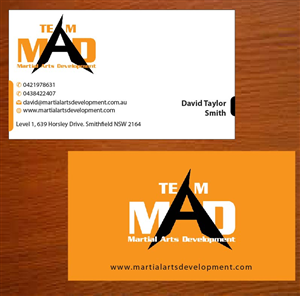 Business Card Design by Joy16589 for Martial Arts Development | Design: #3374721