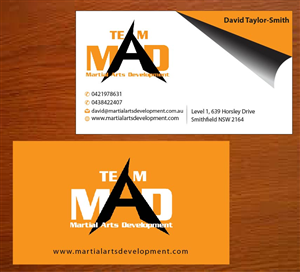 Business Card Design by Joy16589 for Martial Arts Development | Design: #3374894