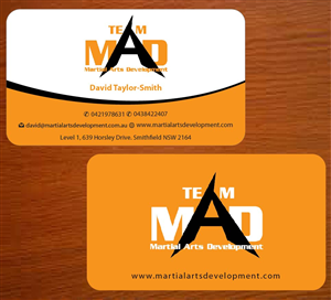 Business Card Design by Joy16589 for Martial Arts Development | Design: #3374907