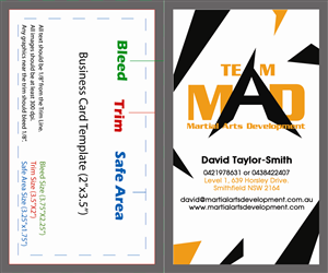 Business Card Design by Wiki Designer for Martial Arts Development | Design: #3371987