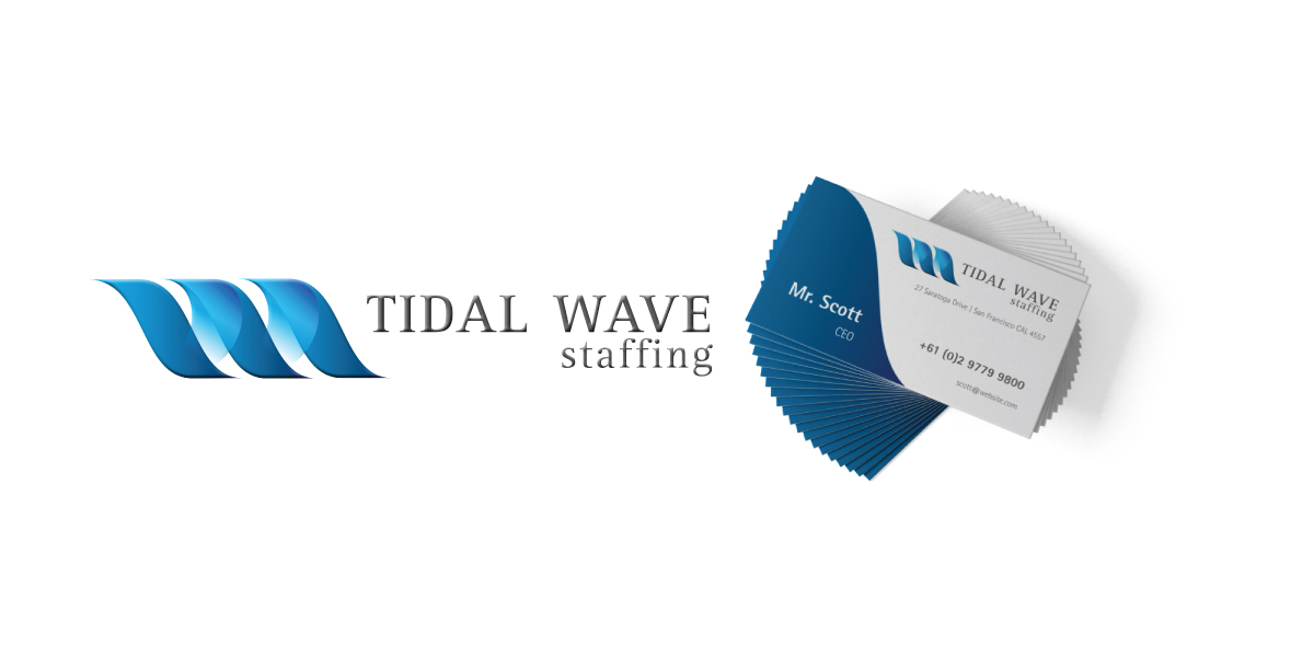 Logo Design by papaukke for Tidal Wave Staffing LLC | Design #3392165