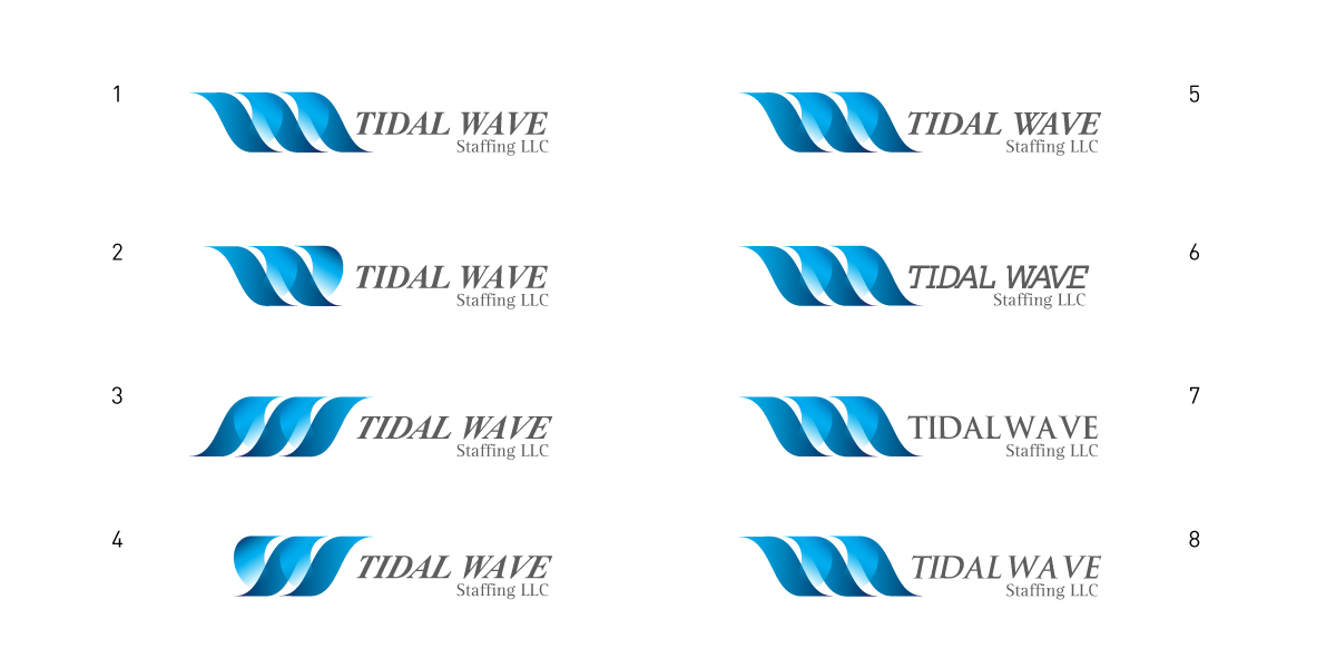Logo Design by papaukke for Tidal Wave Staffing LLC | Design #3400335