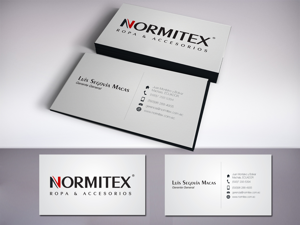 Business Card Design by LR Design for NORMITEX | Design #3406332