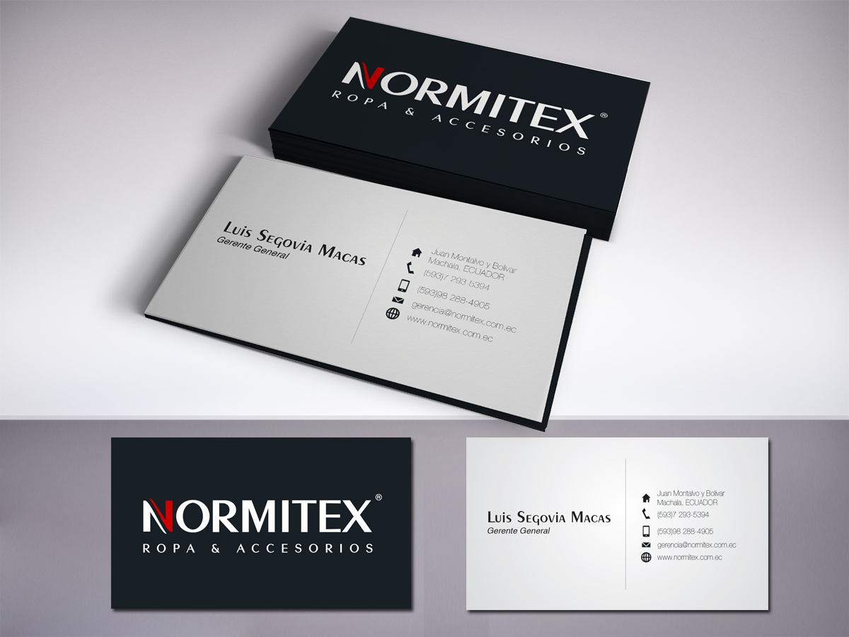Business Card Design by LR Design for NORMITEX | Design #3406345