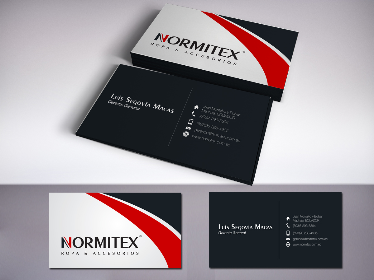 Business Card Design by LR Design for NORMITEX | Design #3406434