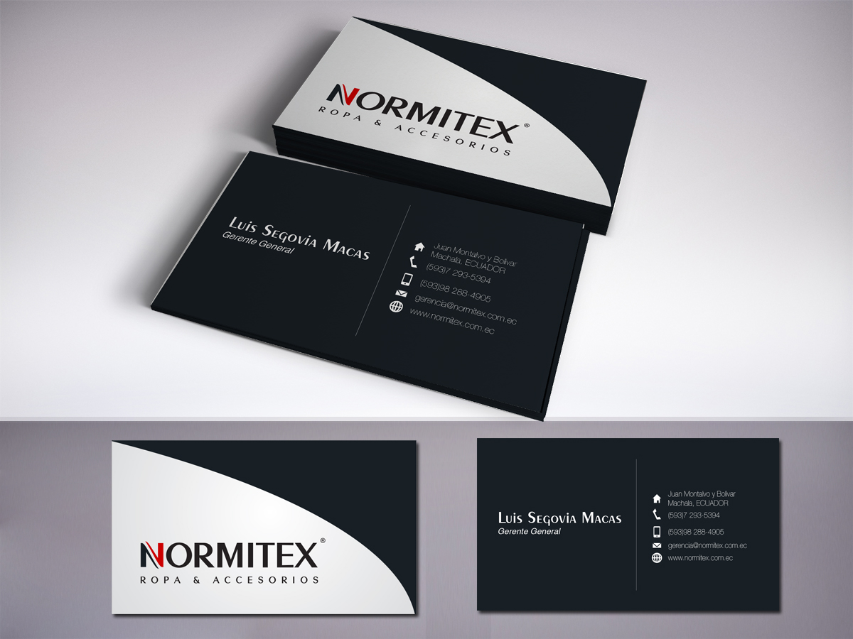 Business Card Design by LR Design for NORMITEX | Design #3406445