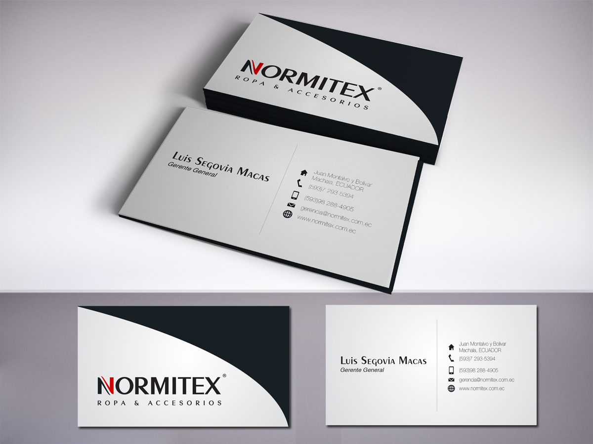 Business Card Design by LR Design for NORMITEX | Design #3406450
