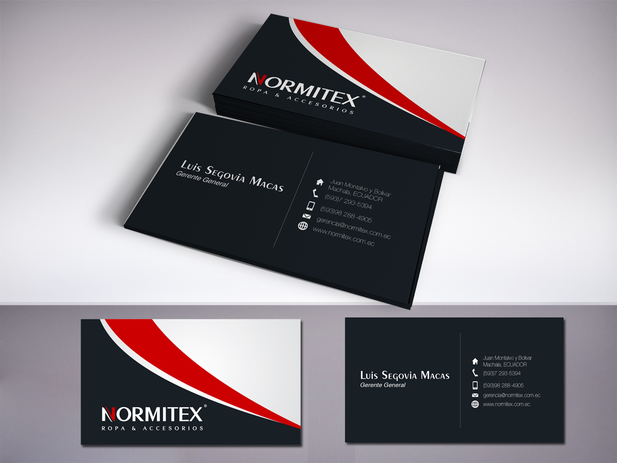 Business Card Design by LR Design for NORMITEX | Design #3406508