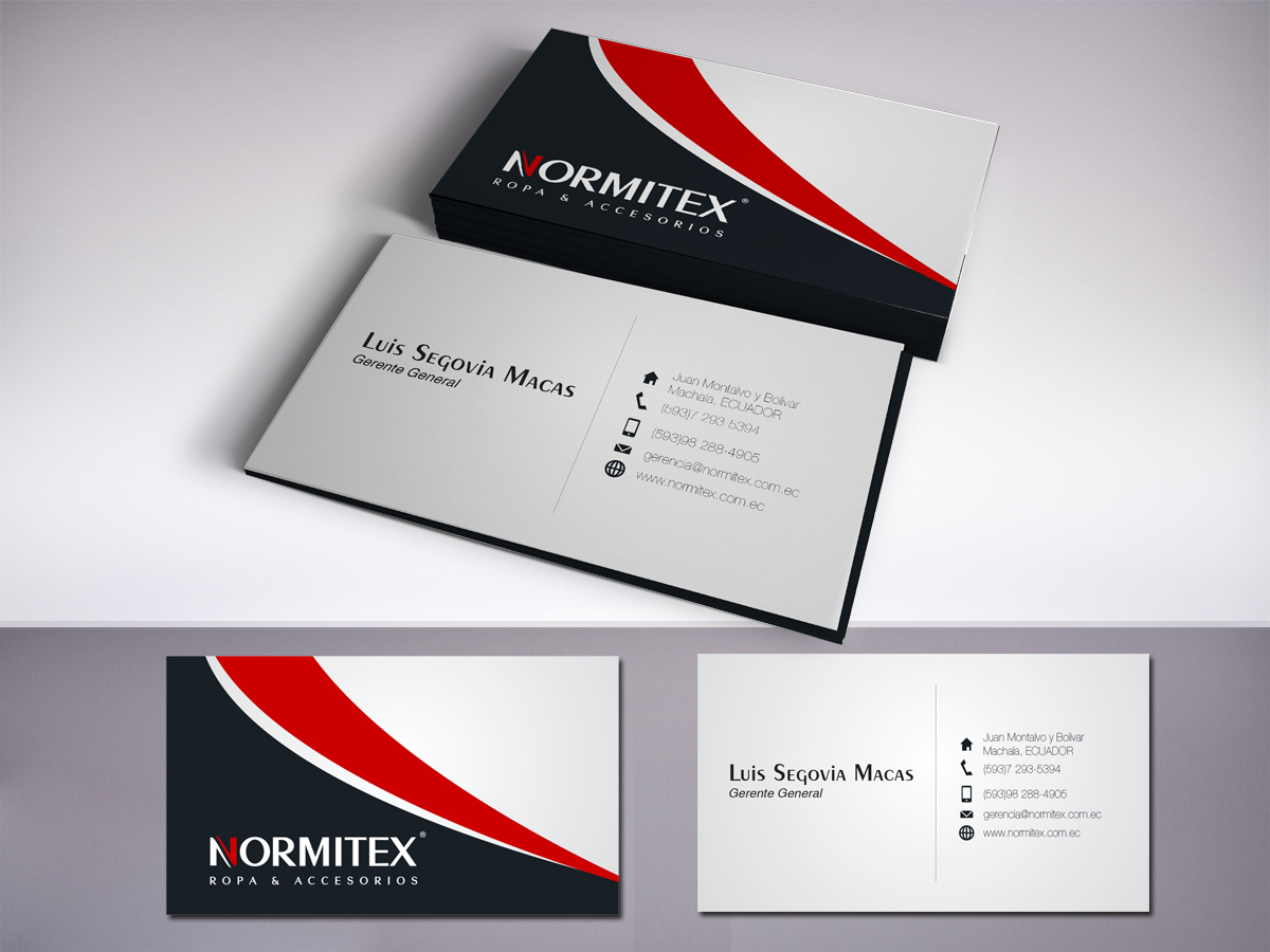 Business Card Design by LR Design for NORMITEX | Design #3406512