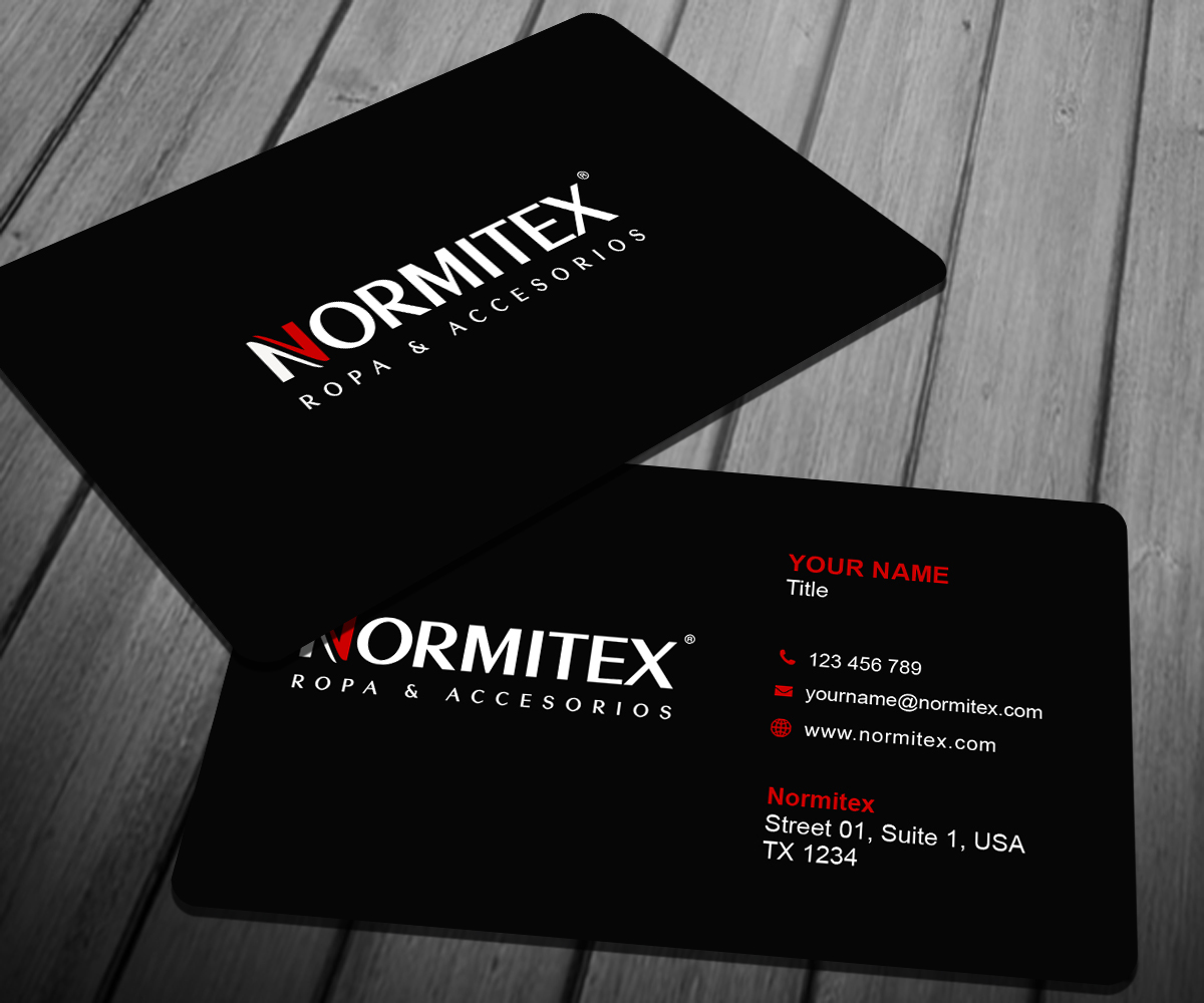 Business Card Design by Sarah Haroon for NORMITEX | Design #3381231